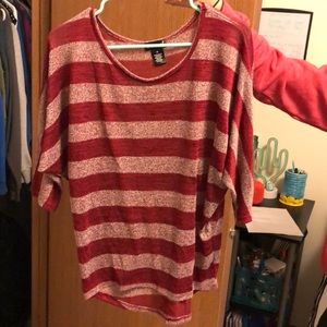 Sheer striped dress shirt